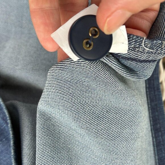 stretch denim button up Prana mini skirt - Picture 5 of 5